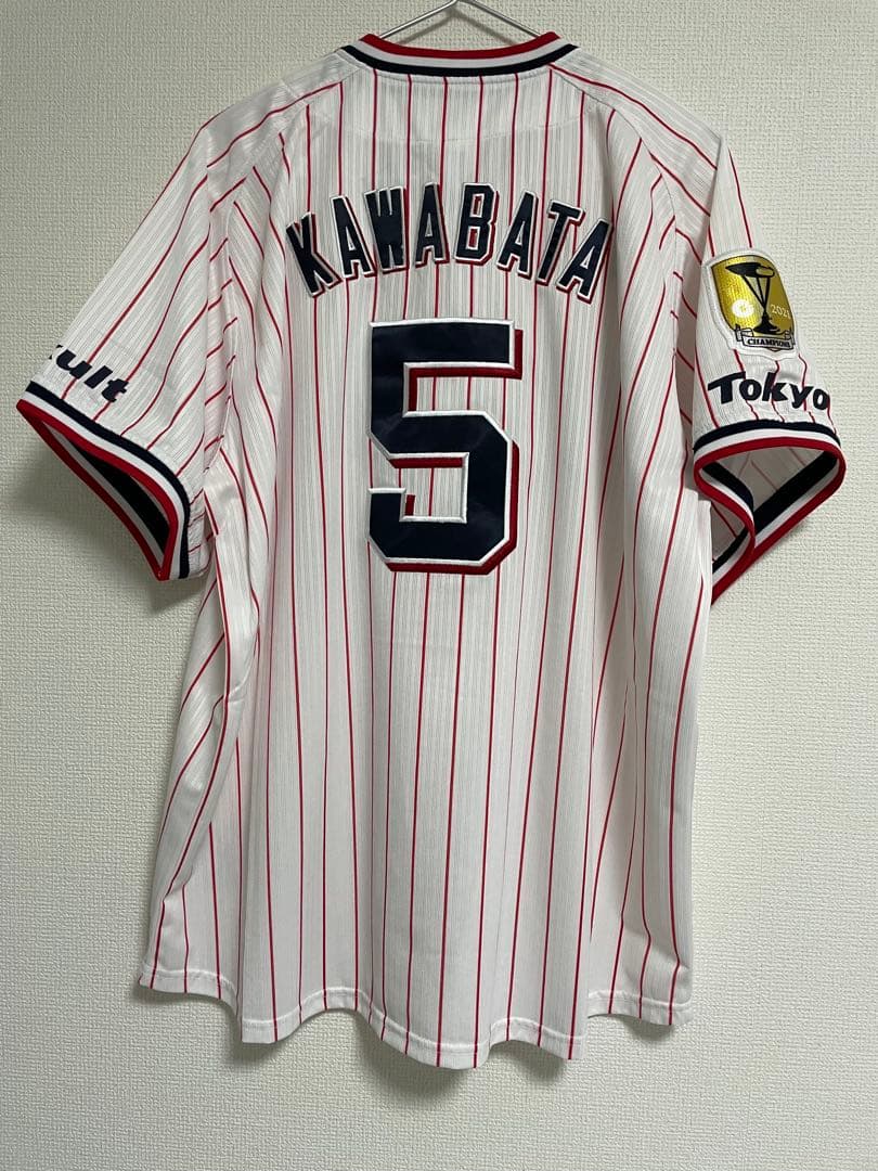 M*T様 ヤクルトスワローズ 川端慎吾選手 2021優勝ワッペン付/Lサイズ