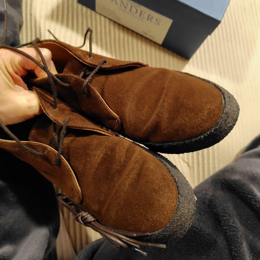 Sanders　BEAMSBOY別注 ブラウン スエードブーツ 5H
