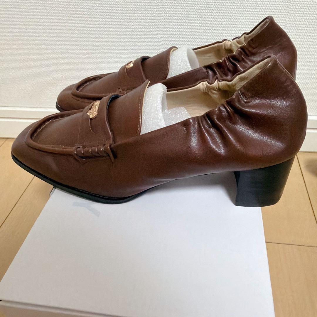 MOUSSY SQUARE TOE ローファーヒール