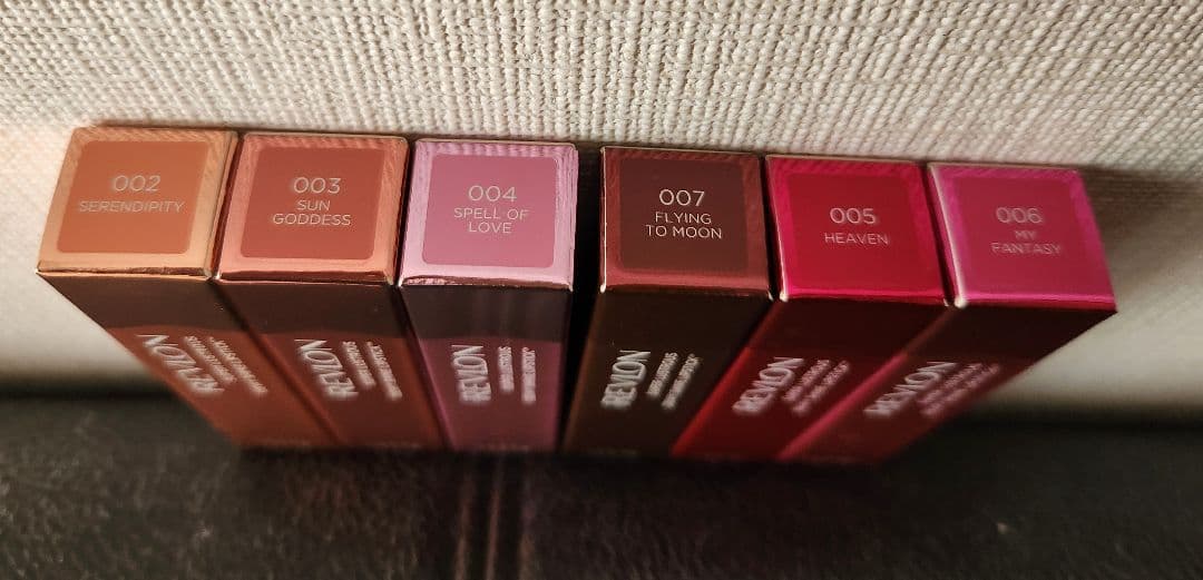 6本セット REVLON スーパー ラストラス デューイ シャイン リップ