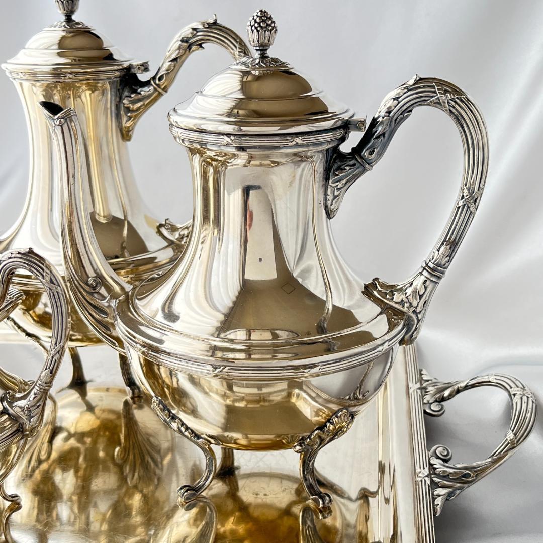 【仏蘭西】 Louis XVI ティーサービス 5点 トレー ルイ16世スタイル