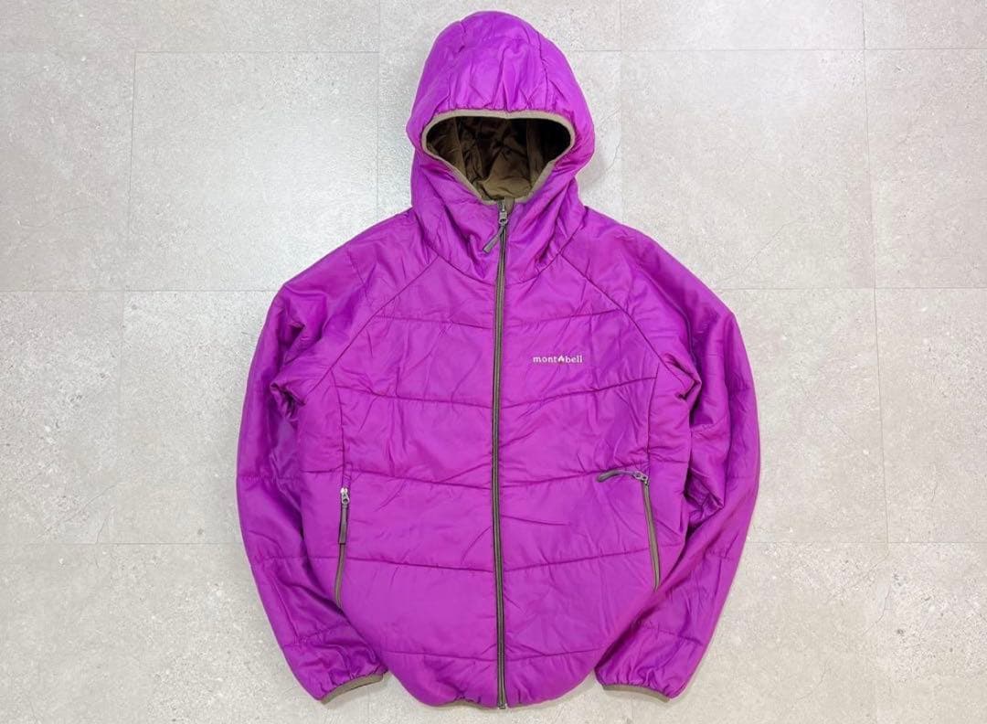 ジャケット・アウター mont-bell down parka purple brown M