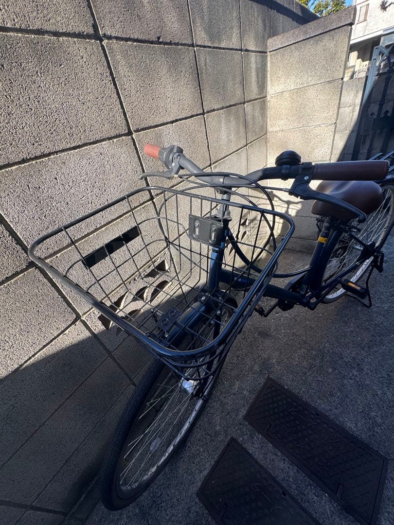 (世田谷区引渡し)ネイビーブルー 26インチ シティサイクル