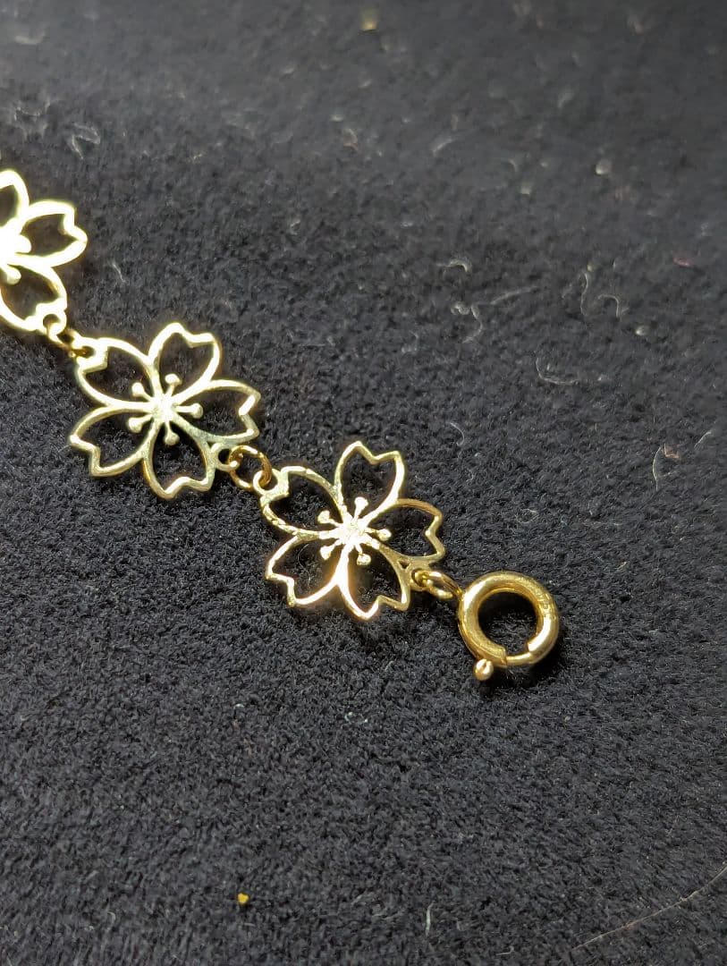 K18YG AU750 桜 花 延長パーツ