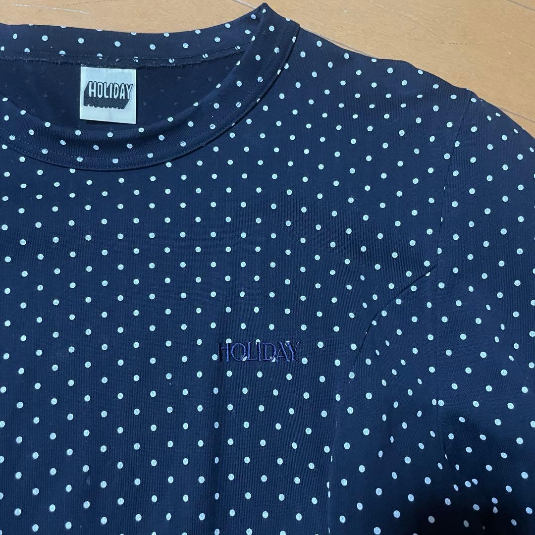 トップス HOLIDAY DOT PUFF SLEEVE TOPS