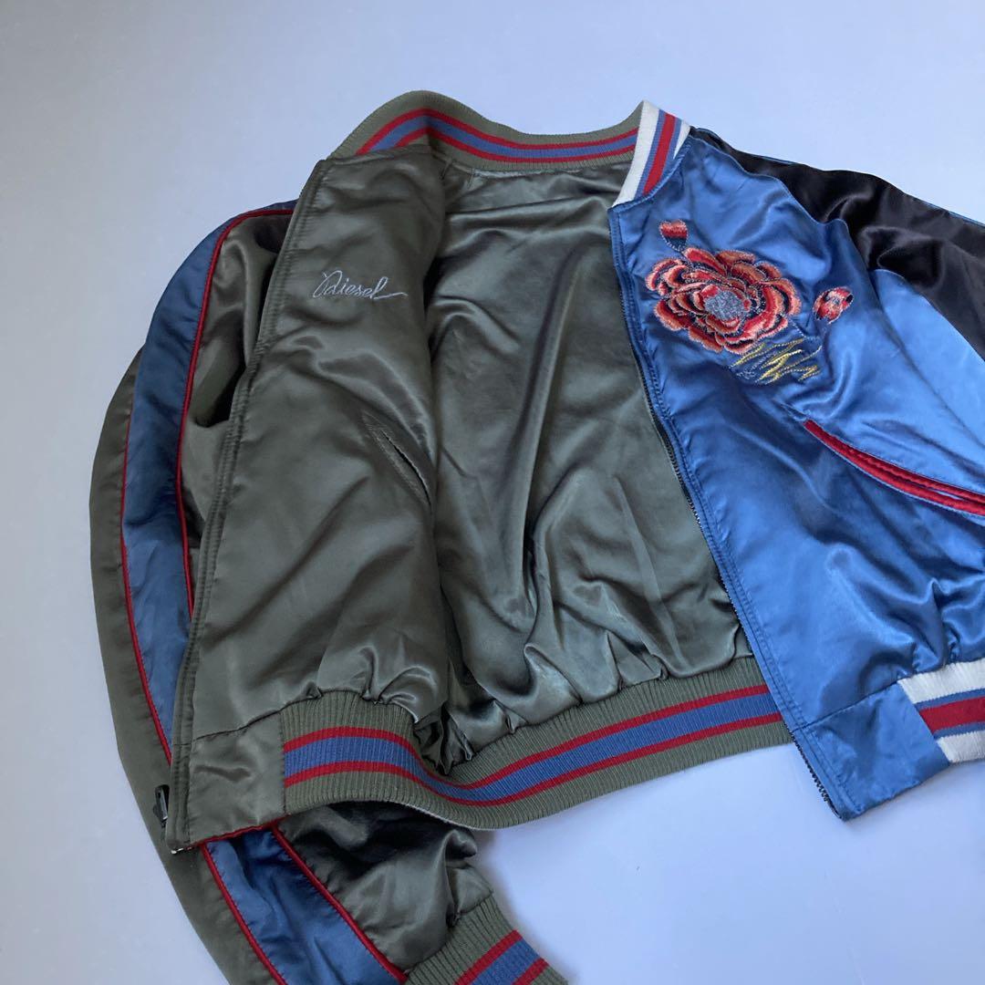 DIESEL ディーゼル スカジャン リバーシブル 刺繍 レディースMサイズ