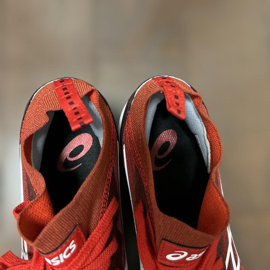 asics アシックス　安全靴　ウインジョブ　美品　25.5cm レッド