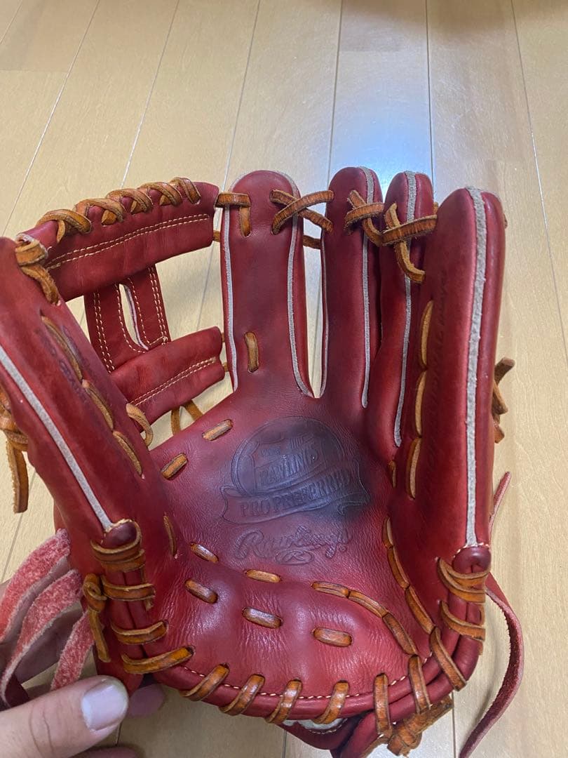 Rawlings 赤 硬式グローブ