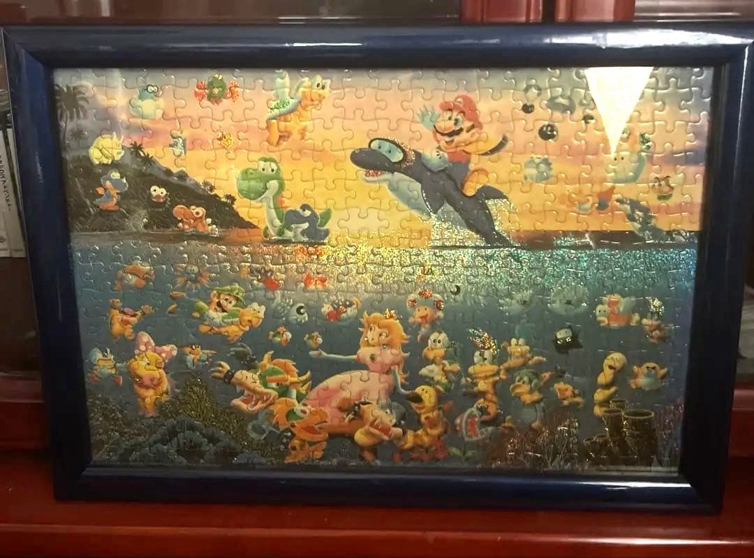 スーパーマリオワールド　マリオアドベンチャー　南の島ジグゾーパズル完成品　希少品