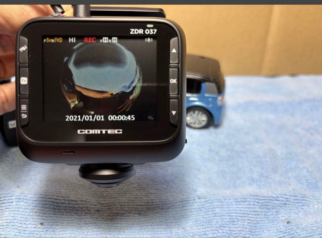COMTEC ZDR037 コムテック ドライブレコーダー 前後2カメラ360