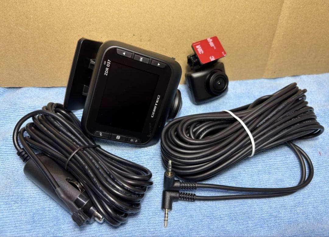 COMTEC ZDR037 コムテック ドライブレコーダー 前後2カメラ360