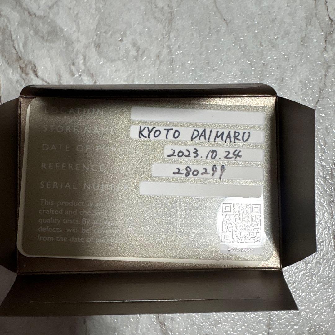 BVLGARI ネイビー レザー 名刺入れ