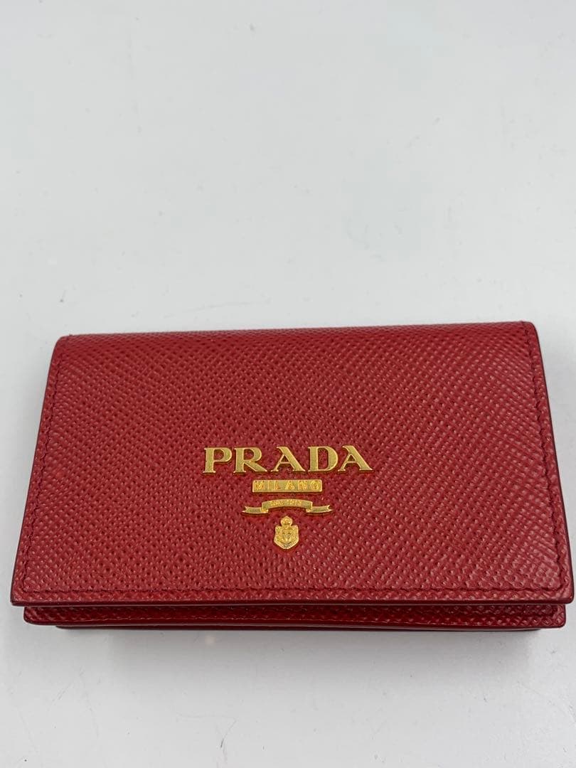 プラダ PRADA カードケース 名刺入れ 赤 レッド