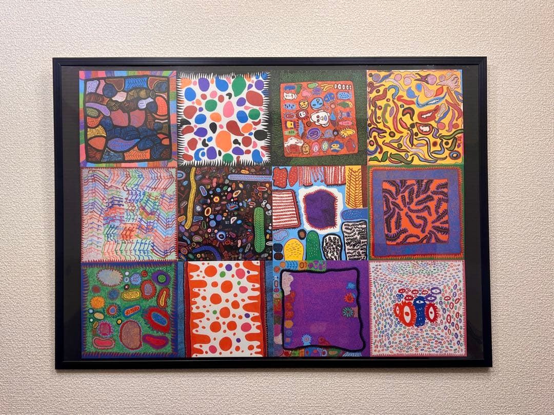 草間彌生アートポスターフレーム付き