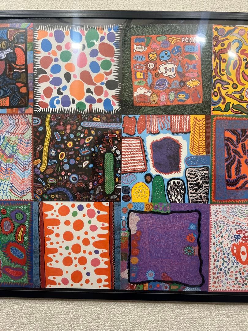 草間彌生アートポスターフレーム付き