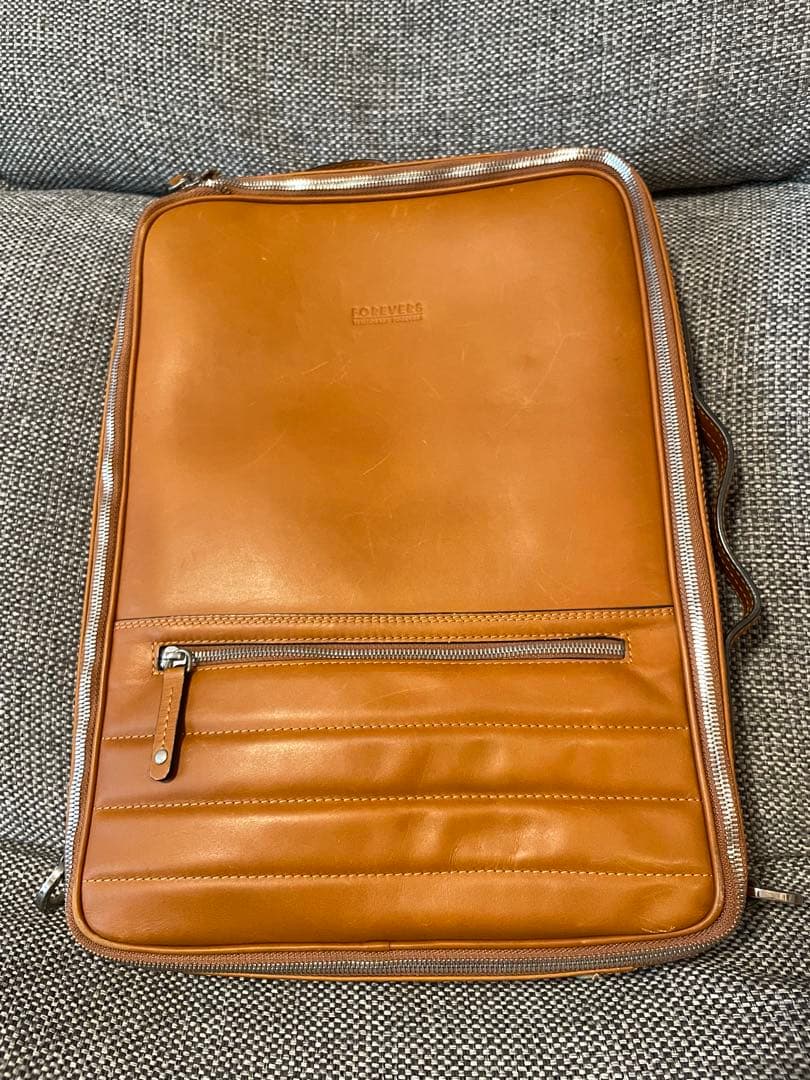 【値下可】The 48HR Switchレザー3wayバッグ　リュック ブラウン