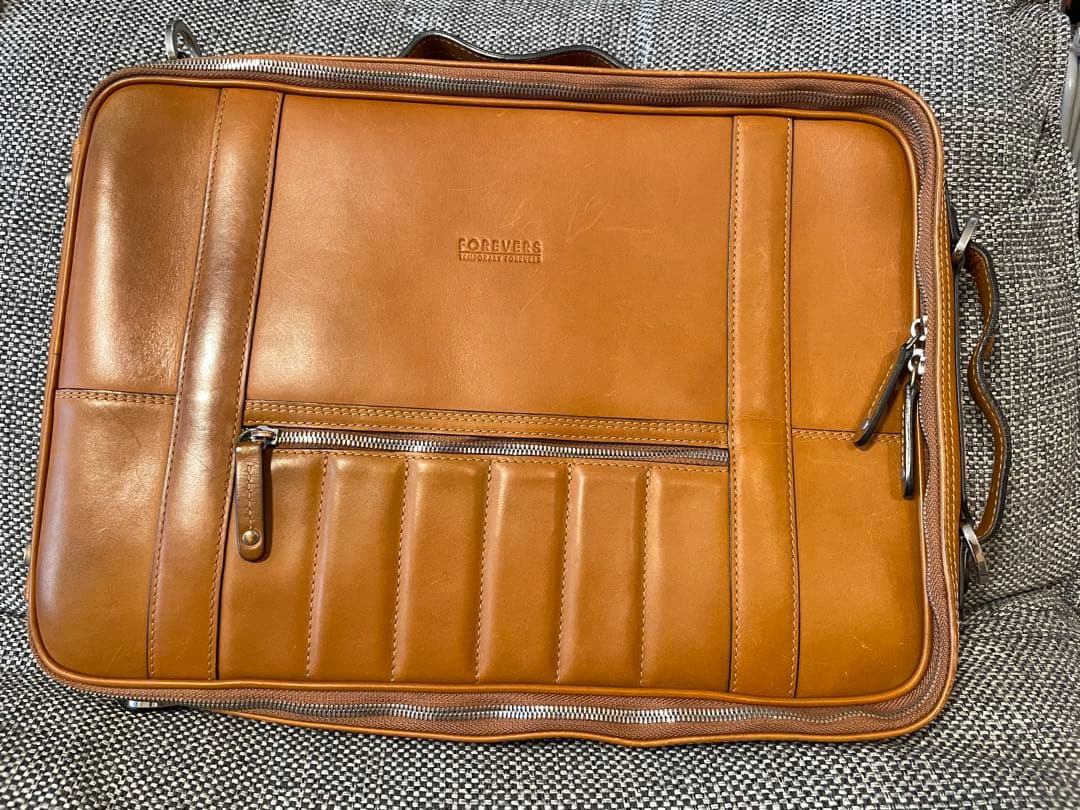 【値下可】The 48HR Switchレザー3wayバッグ　リュック ブラウン