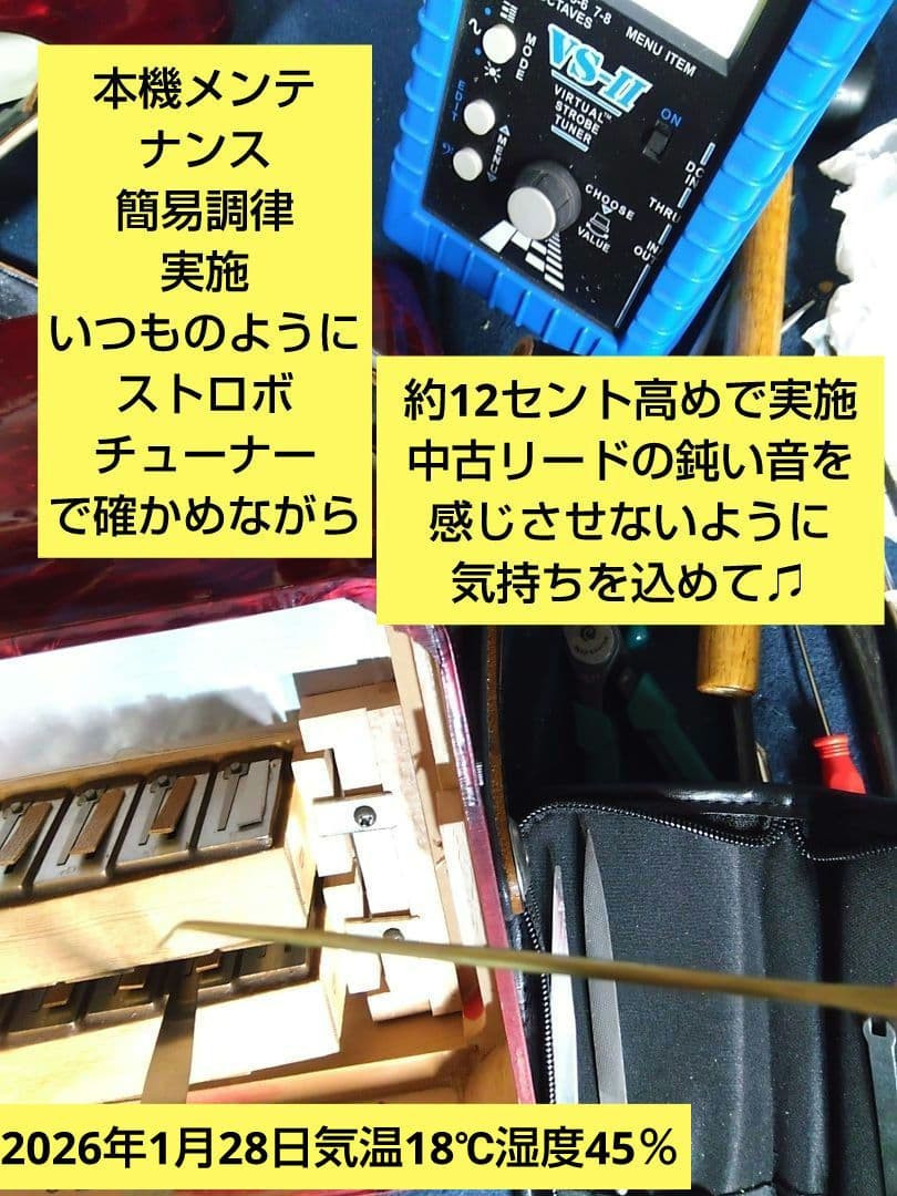 【即演奏可 大幅なメンテ完了品】YAMAHA YA-21アコーディオン