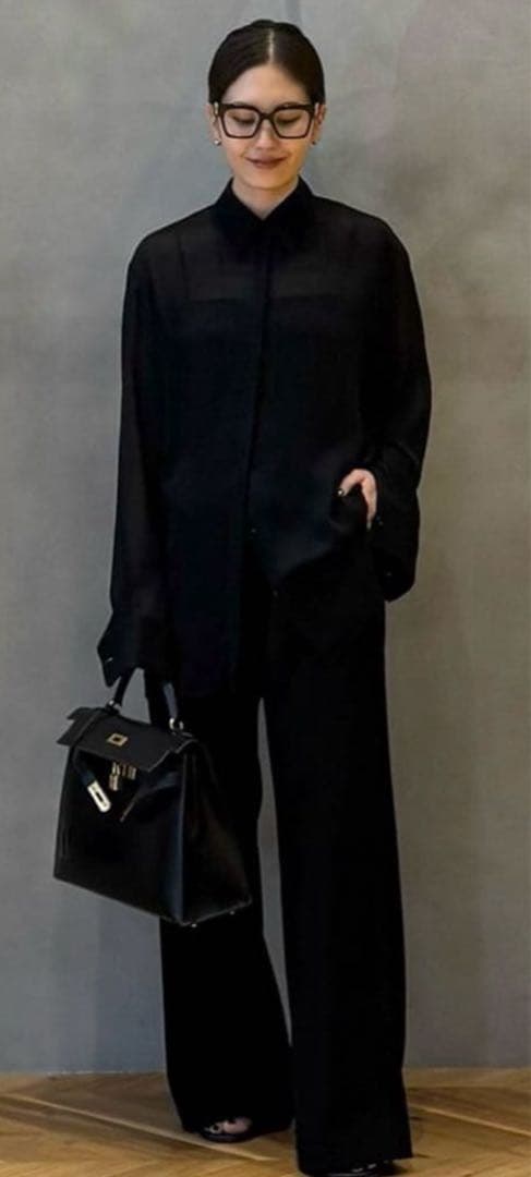 ドゥーズィエムクラス Deuxieme Classe トリアセ シフォン シャツ