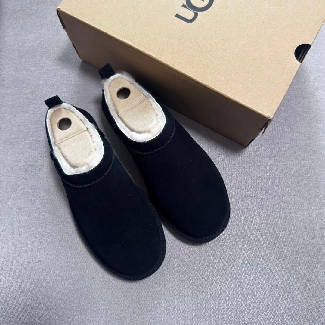 正規品ugg クラシックマイクロ　ブラック 24cm スリッポン黒