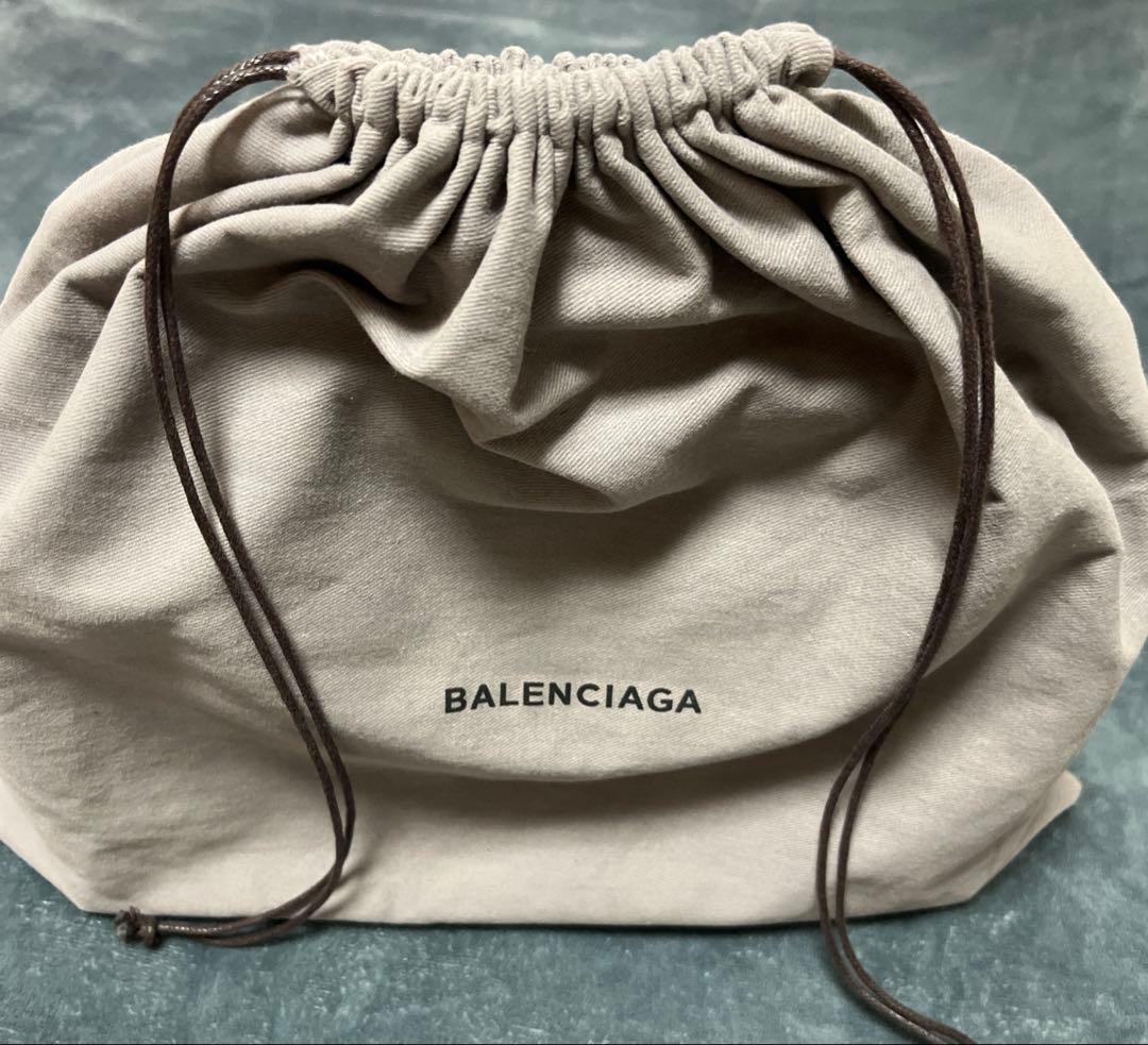 バレンシアガ　キャンバスバッグ XS ホワイト　ポーチ・ミラ−・保存袋付き