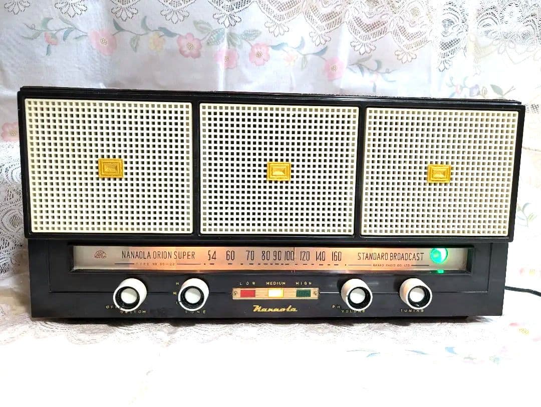 七欧通信機 木箱ST真空管ラジオ 昭和レトロ bluetooth付