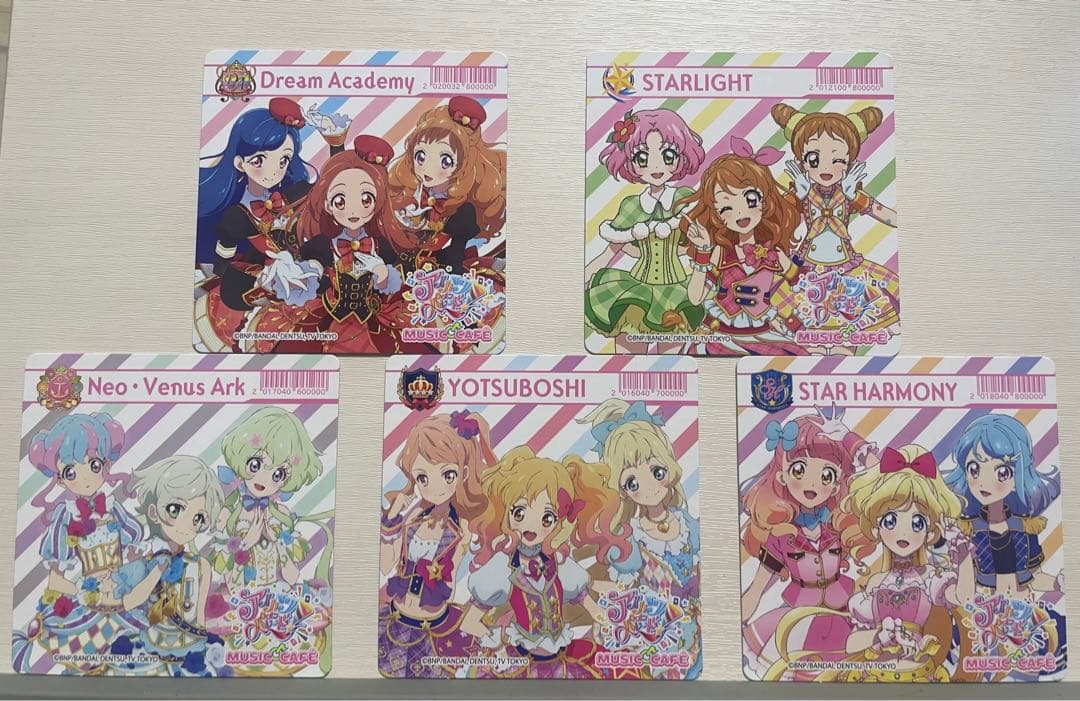 アイカツアニON コースター五種類