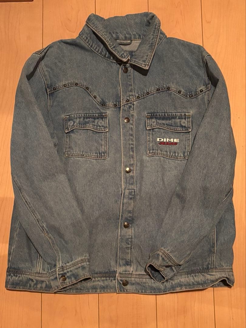 DIME ブルーデニムジャケット　stussy supreme