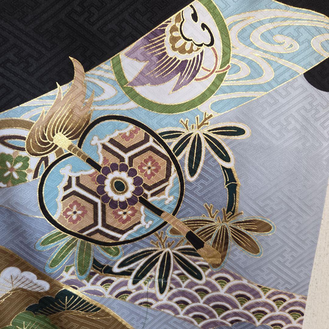 1-11　正絹　男の子お祝い着物　長襦袢付き　産着　逸品