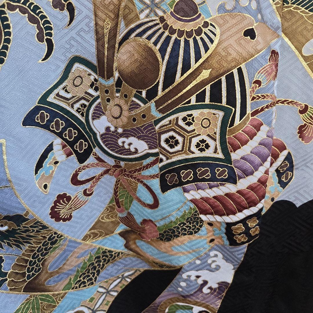 1-11　正絹　男の子お祝い着物　長襦袢付き　産着　逸品