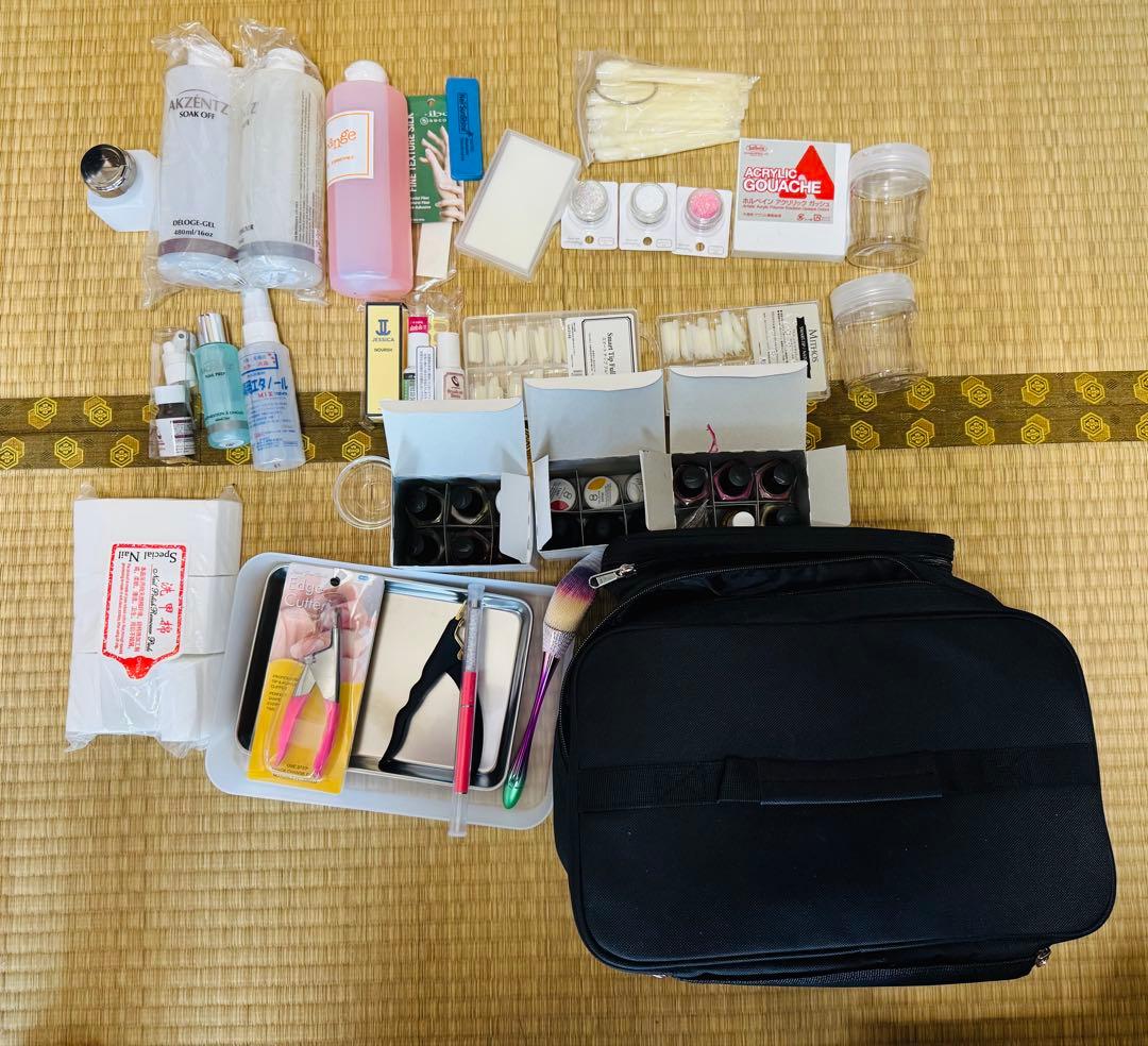 【ネイリスト教材・道具まとめ売り】ほぼフルセット／即練習・即試験OK