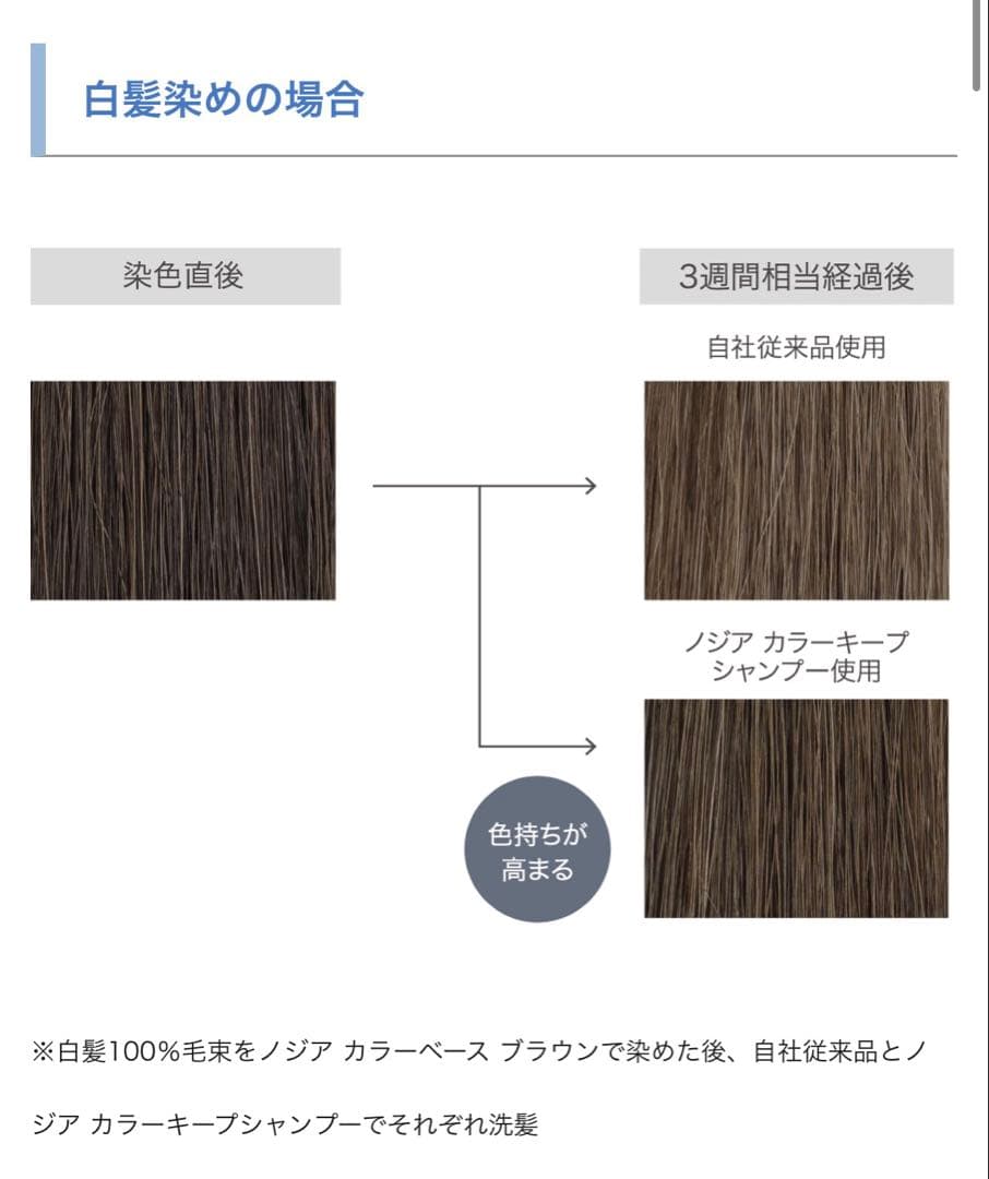 NODIA カラーキープシャンプー　300㎖3本 新品未開封　色落ち対策に