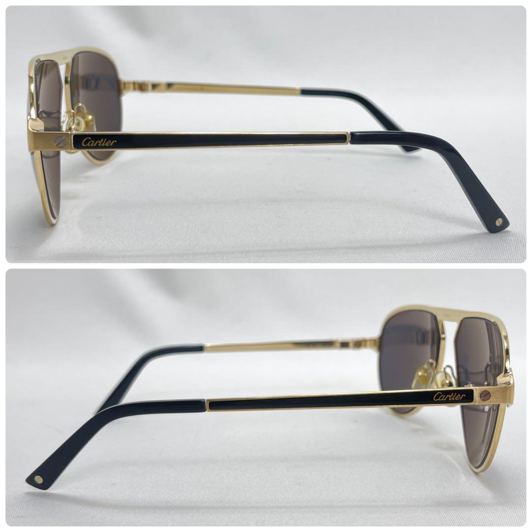 美品✨Cartier カルティエ サングラス CT0101S ティアドロップ 金