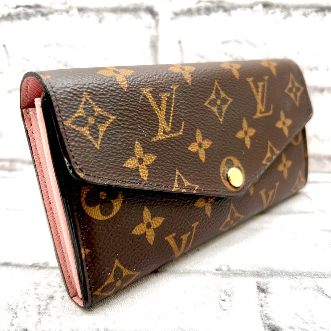 ルイヴィトン モノグラム 新型ポルトフォイユサラ ローズバレリーヌM62235