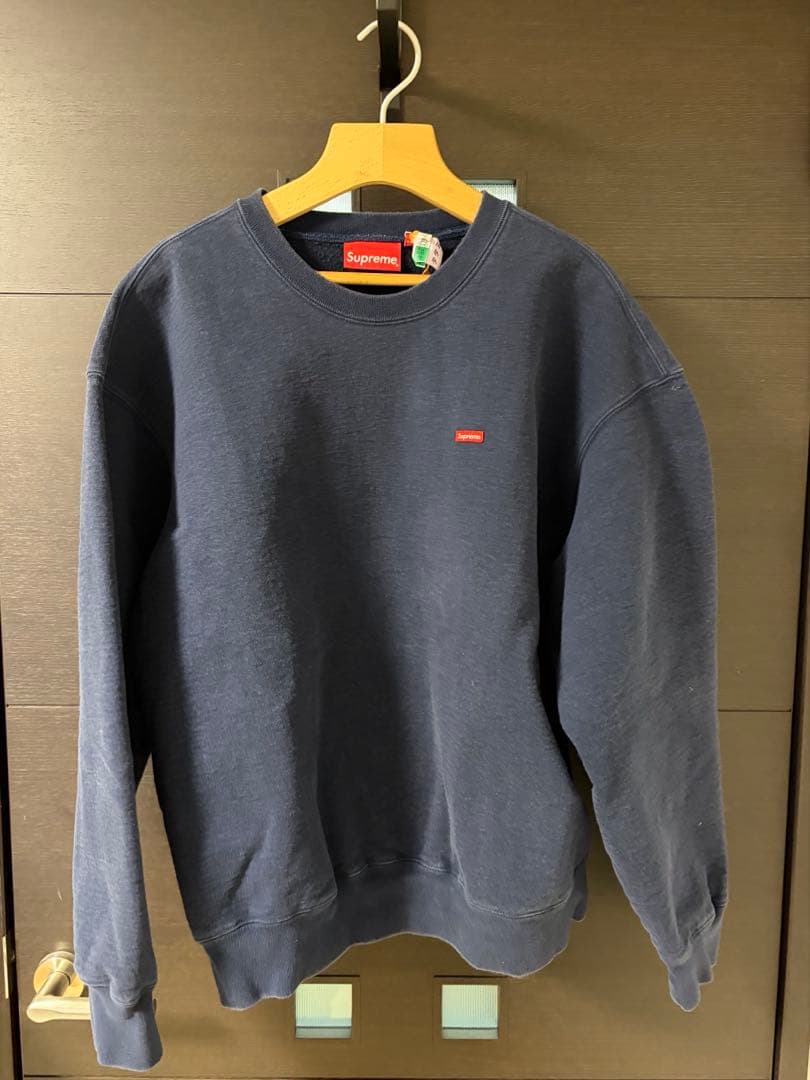 トップス Supreme Small Box Crewneck Navy L 23SS