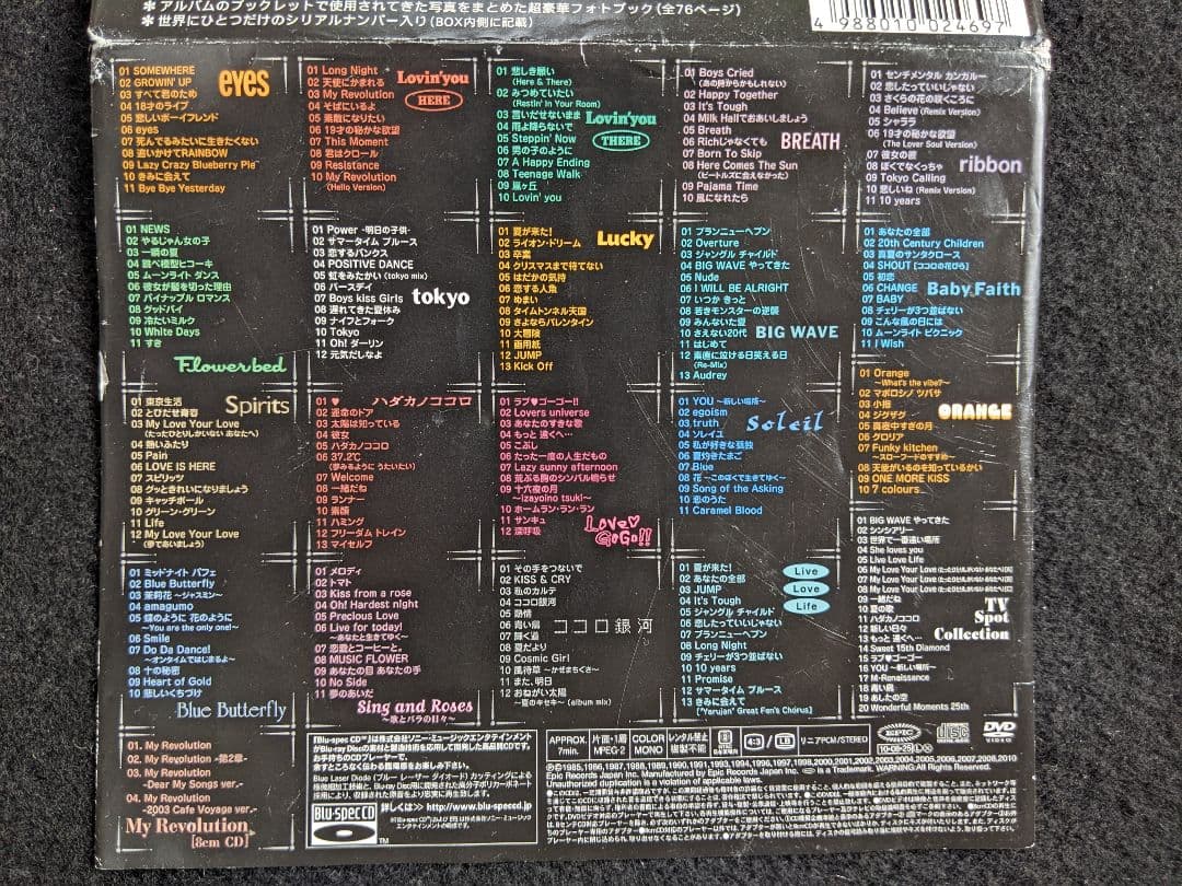 渡辺美里　25th Anniversary BOX 完全生産限定盤　DVD