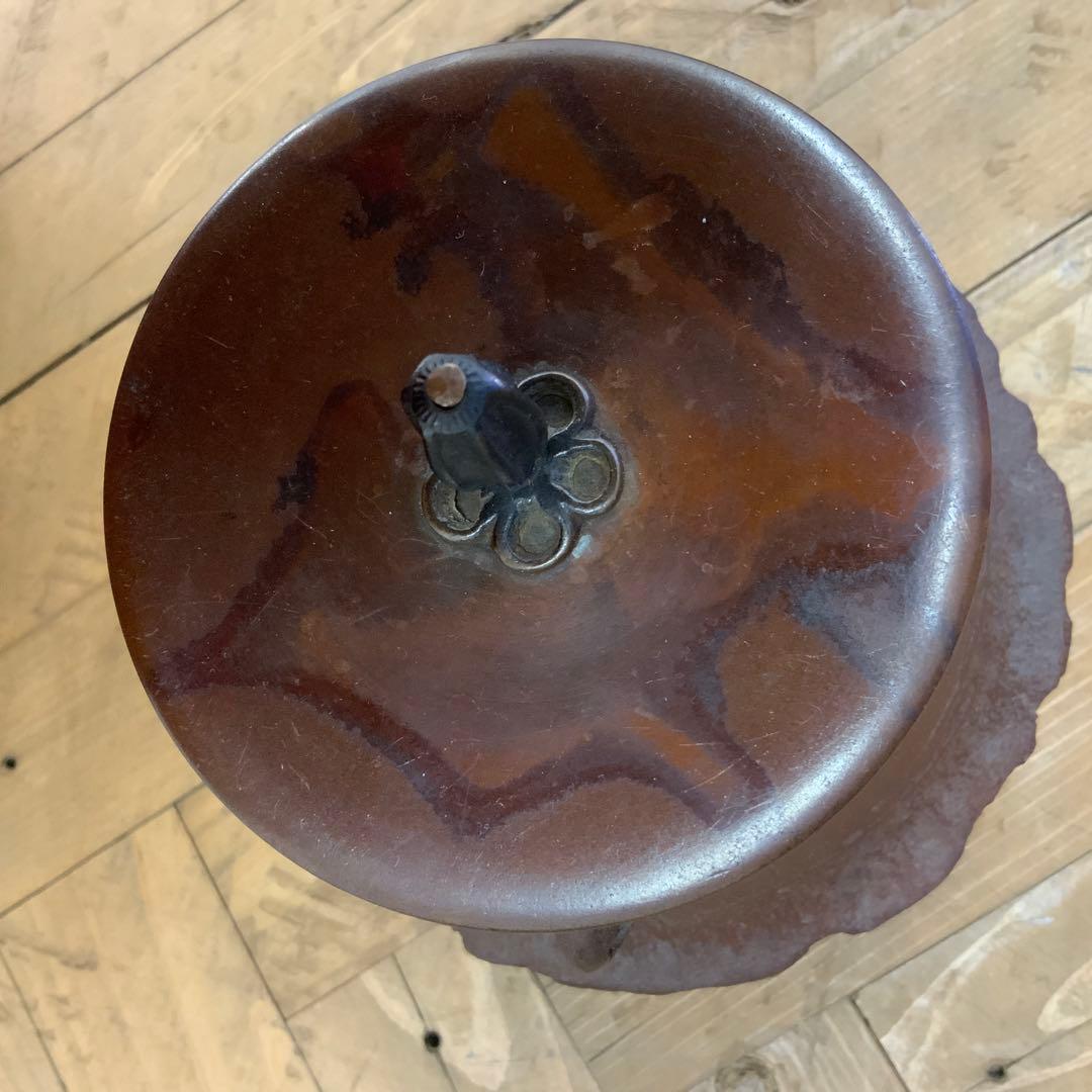 風炉 電熱器 富士形茶釜　セット　頂上白檀付き