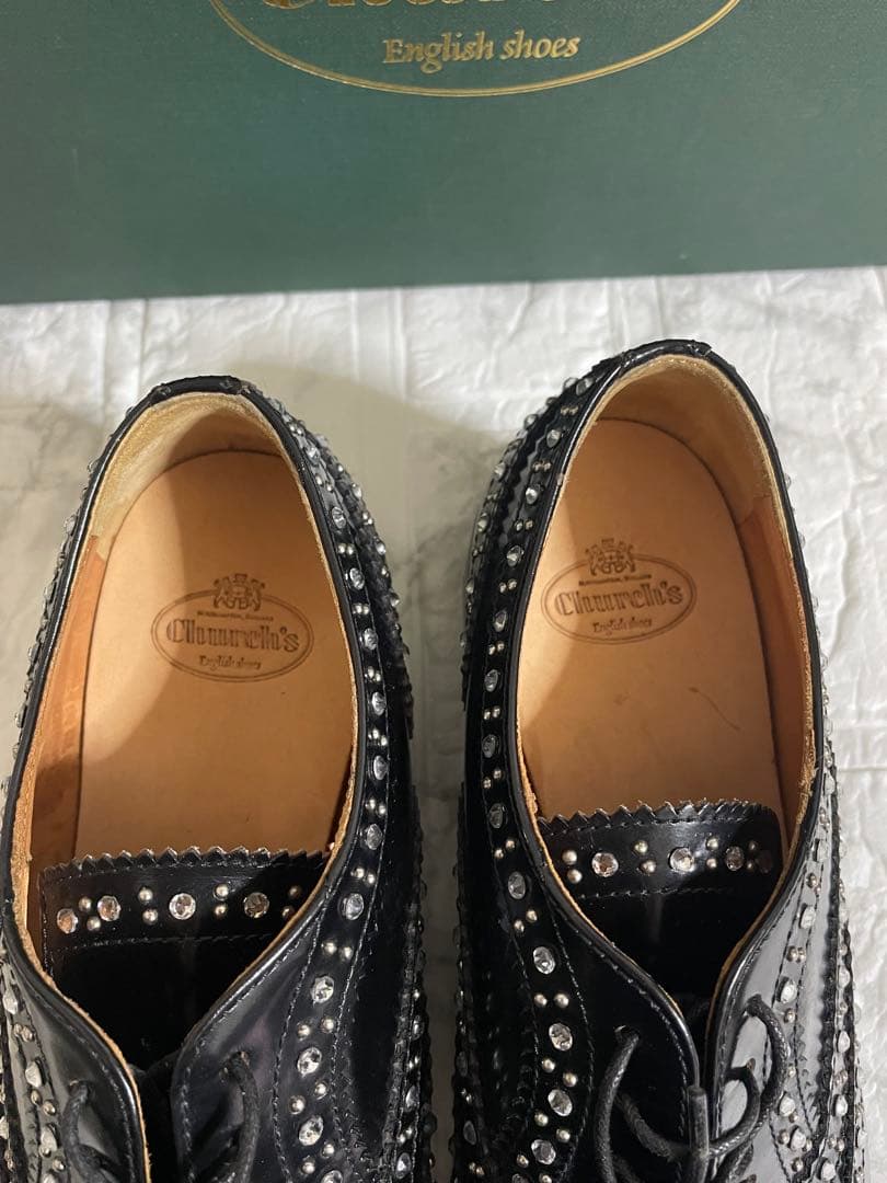 新品未使用　 Church’s Churchs スタッズシューズ　チャーチ靴