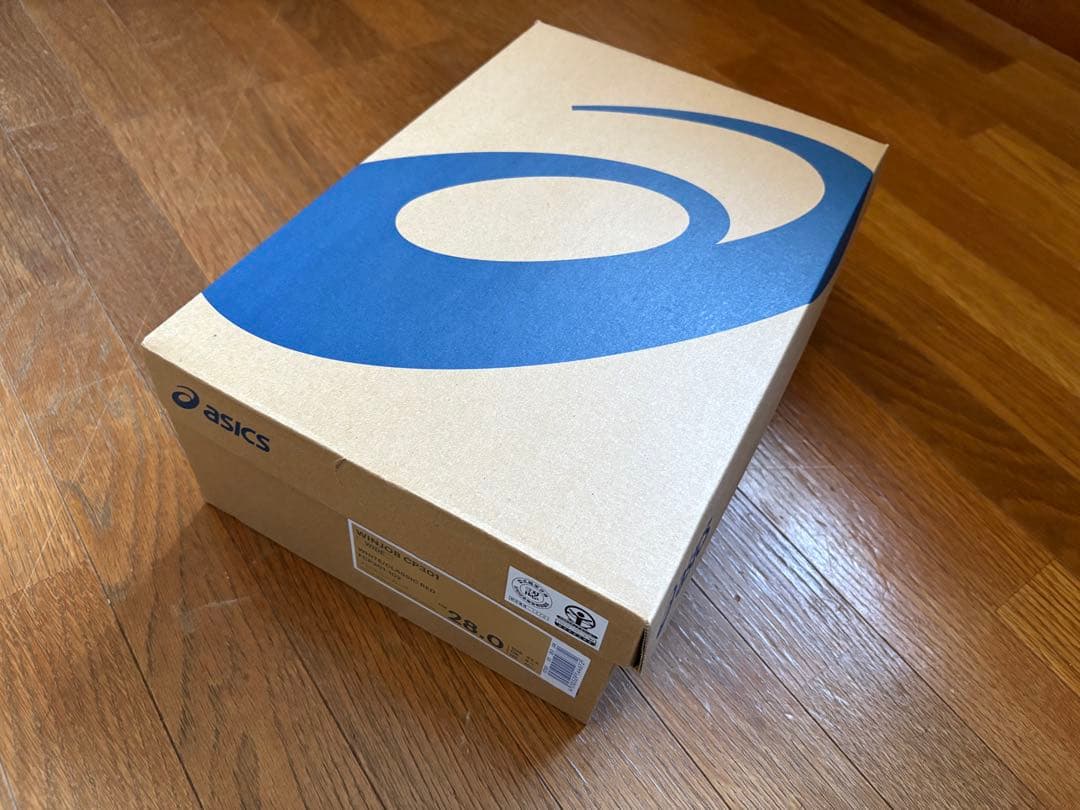 ASICS 安全靴 ホワイト/レッド ベルクロ