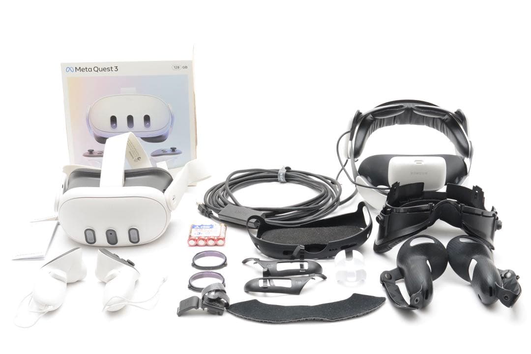  Quest 3 VR 128GB ヘッドセット アクセサリー同封