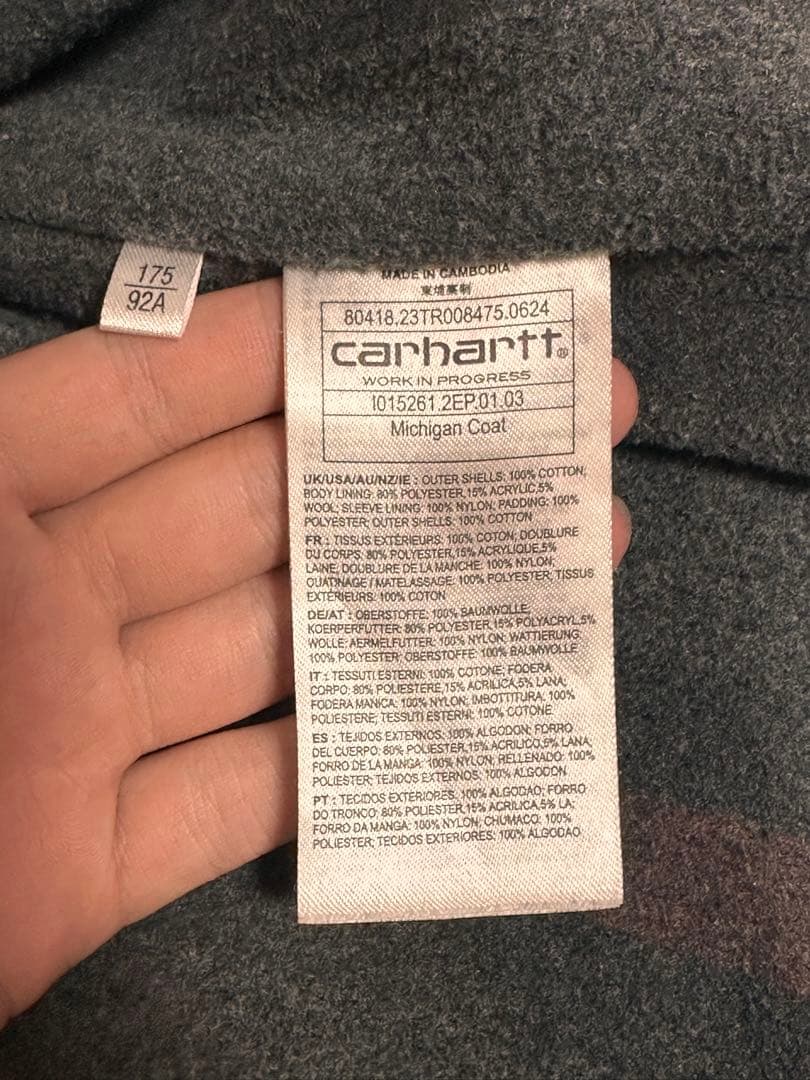 Carhartt WIP ミシガンコート Mサイズ