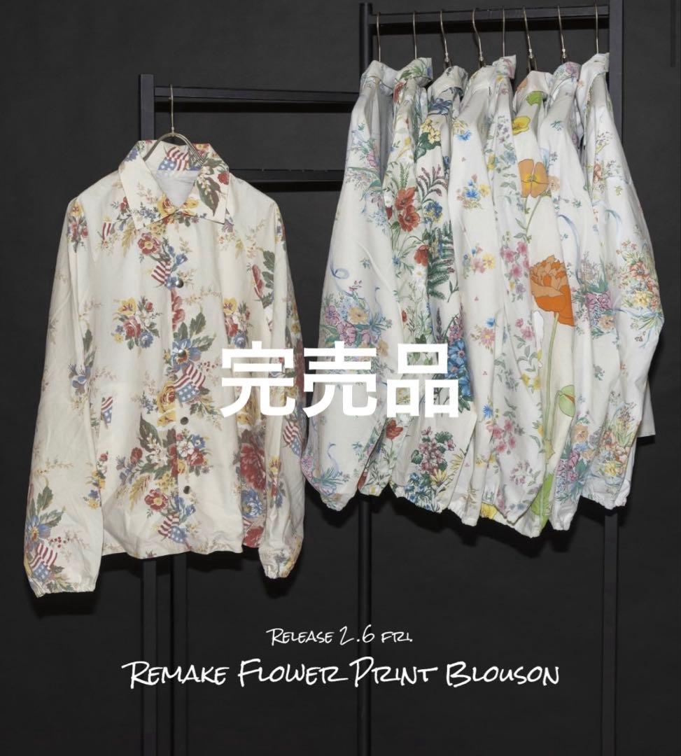 完売【roku 6】ロク remake flower print blouson