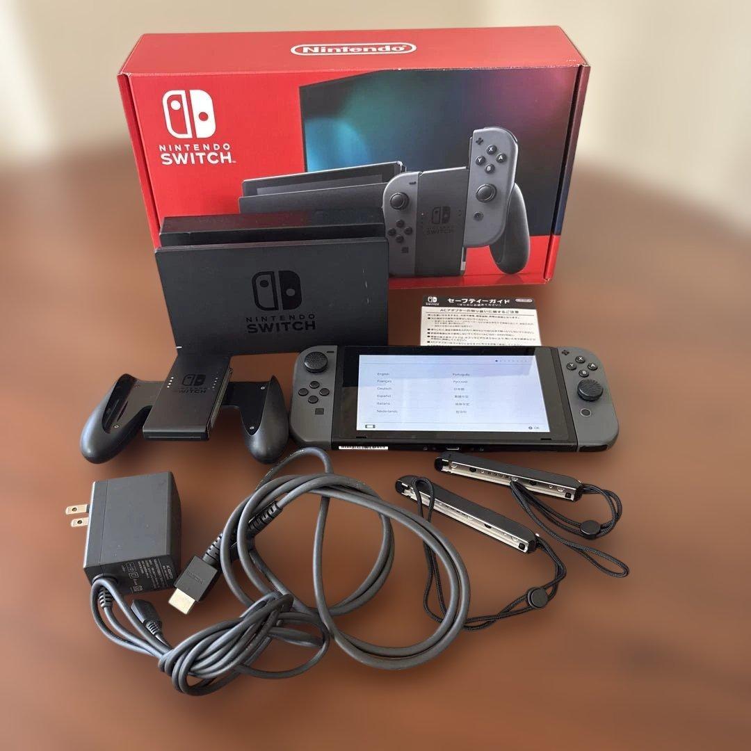 Nintendo Switch 本体 グレー 付属品完備