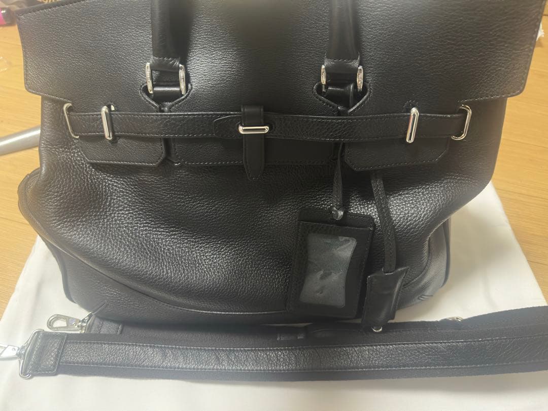 ペッレモルビダ PELLE MORBIDAMB026A-フラップボストンバッグ黒