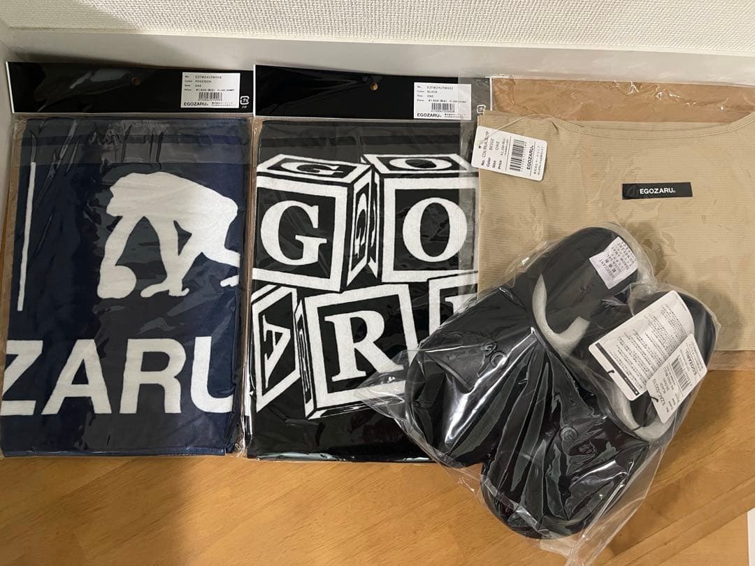 本日限定価格　【新品/定価1万超】エゴザル サンダル・タオル2枚・エコバッグ4点