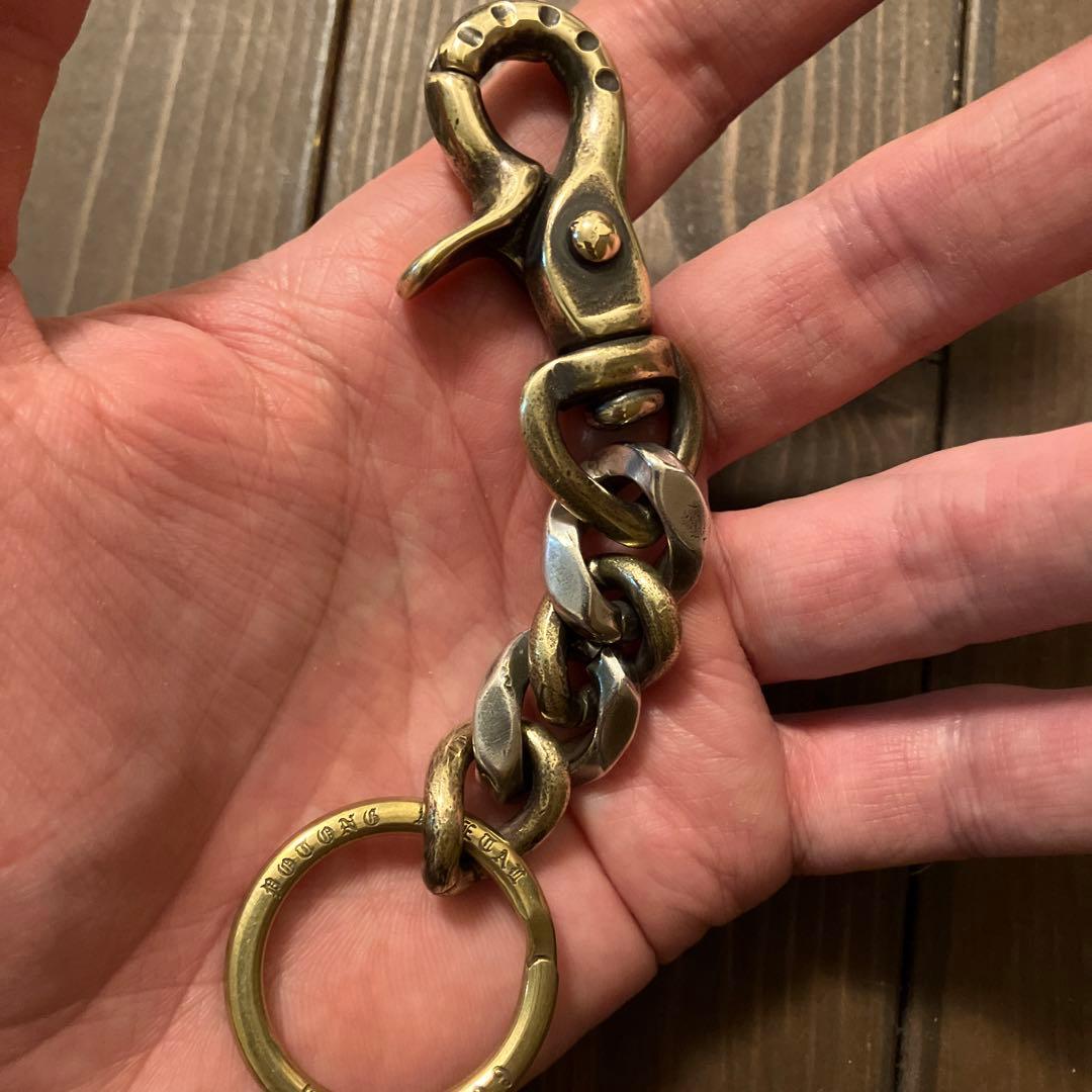 ブラス製　キーチェーン　新品未使用！