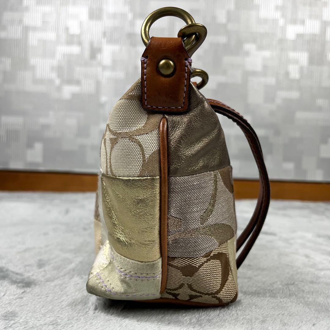 Coach コーチ アクセサリーポーチ バニティ パッチワーク