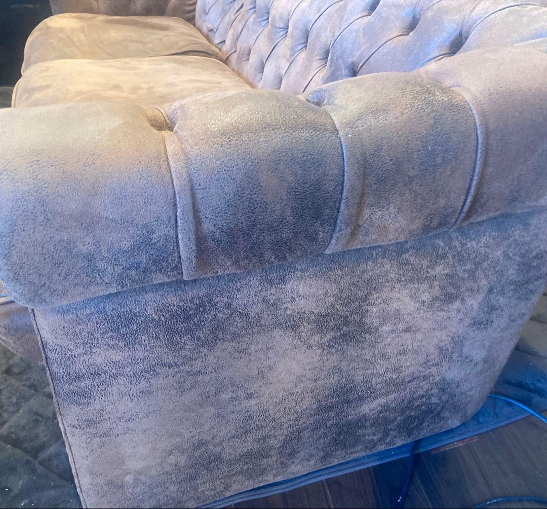 【※20日まで】即決OK！ 3人掛けヴィンテージソファ