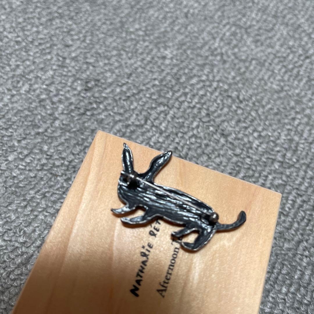 レア】ミナペルホネン annie ブローチ　アンティークシルバー