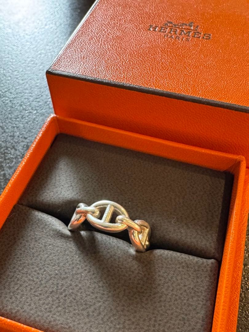 エルメス　HERMES 51サイズ メンズピンキーリング可能　アンシェネ